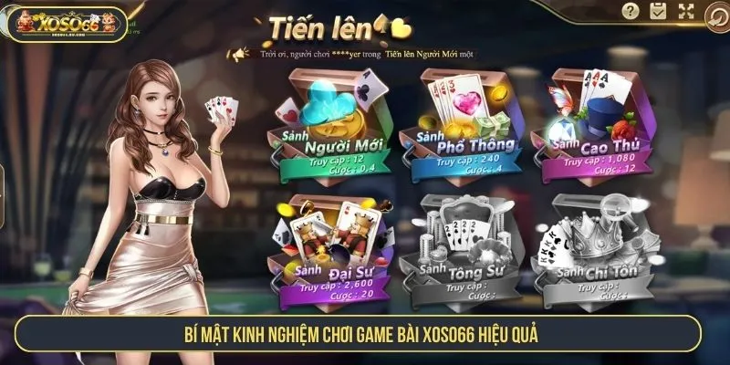 Bí mật kinh nghiệm chơi game bài XOSO66 hiệu quả