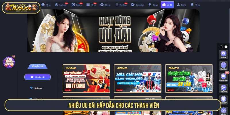 Nhận ưu đãi ngập tràn tại XOSO66  