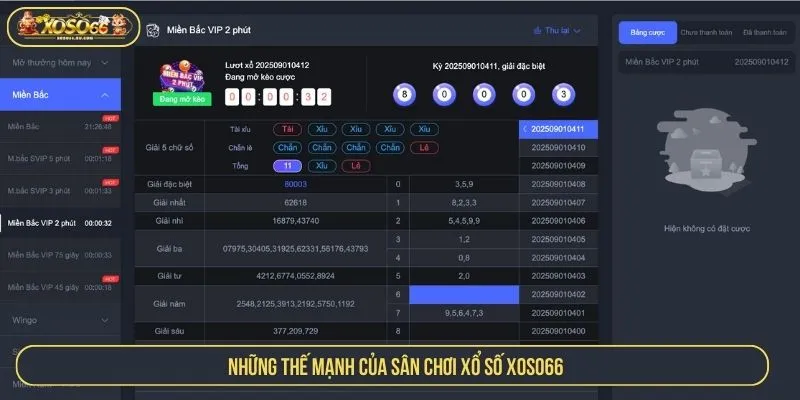 Những thế mạnh của sân chơi xổ số XOSO66