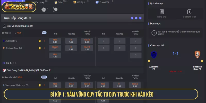 Cách Cá Độ Bóng Đá Không Thua Và Bí Quyết Từ Chuyên Gia Bí kíp 1: Nắm vững quy tắc tư duy trước khi vào kèo